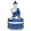 Puckator Buddha Thailandese - Bianco e Blu - Loto