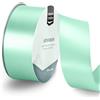 Vaessen Creative Nastro di Raso Blu - Nastro Colorati 20 m x 38 mm per il Fai-da-te - Decorazioni Matrimonio - per Regali e Segnalibri