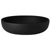 Alessi JM17/29 BT - Cestino Rotondo di Design in Acciaio Colorato con Resina Epossidica, Nero con Decoro a Rilievo