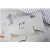 Rapport Home Purrfect Set di biancheria da letto con gatti, in microfibra 180 fili, reversibile, king size, set copripiumino grigio