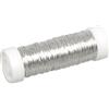 Rayher 2405522 Filo per Gioielli, Bobina Da 50 m, Filo in Rame Laccato Colorato, per Lavori Di Gioielleria e Lavori Creativi, Argento, 0.30 mm Ø