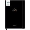 Häfft paper&you® Taccuino A4+ a righe Black Edition | 156 pagine a righe, carta da 100 g/m² e elastico - ideale come diario, per liste e appunti