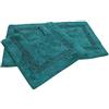 Tony's Textiles Diamante - tappetini per Bagno - 100% Cotone Resistente - Set da 2 - Foglia di tè