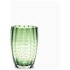 Zafferano Perle Bicchiere Tumbler Lavorato a Mano in Vetro Colorato Trasparente cl 32 h 109mm d 71mm, set 6 pezzi, Verde Inglese