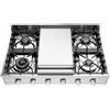 Ilve Piano cottura gas da appoggio Professional Plus HCP90FD in acciaio inox da 90 cm - Con fry top