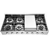 Ilve Piano cottura gas da appoggio Professional Plus HCP120FD in acciaio inox da 120 cm - Con fry top