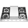 Ilve Piano cottura gas da appoggio Professional Plus HCP965FD in acciaio inox da 90 cm - Con fry top