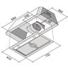 Ilve Cappa aspirante da incasso IAG90 finitura inox da 73 cm (con motore IAG40712)