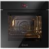 Ilve Forno elettrico da incasso Professional Plus OV601GT3 in vetro temperato nero da 60 cm