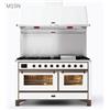 Ilve Cucina M15N Majestic M15SDNE3 doppio forno e piano cottura 7 fuochi con coupe de feu da 151.1 cm