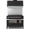 Ilve Cucina PM12-MK Panoramagic PMI127S3 doppio forno e piano cottura induzione finitura nero opaco da 121.6 cm