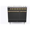 Ilve Cucina PD09N da incasso Nostalgie PD09FQNE3 doppio forno cieco e piano cottura 6 fuochi con fry top da 90 cm