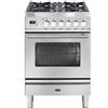 Ilve Cucina P06W Professional Plus P06DWE3 piano cottura 4 fuochi con dual da 60 cm
