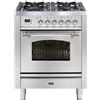 Ilve Cucina P07N da incasso Nostalgie P07DNE3 piano cottura 4 fuochi con dual da 70 cm
