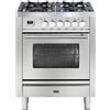 Ilve Cucina P07W Professional Plus P07DWE3 piano cottura 4 fuochi con dual da 70 cm
