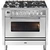 Ilve Cucina P09W Professional Plus P09PDWE3 piano cottura 4 fuochi con pescera con dual da 90 cm - IN PROMOZIONE CON VOUCHER FINO AL 22/06