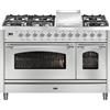 Ilve Cucina P12N da incasso Nostalgie P12FDNE3 doppio forno e piano cottura 8 fuochi con fry top e dual da 120 cm