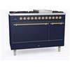 Ilve Cucina P12N da incasso Nostalgie P12FQNE3 doppio forno cieco e piano cottura 8 fuochi con fry top da 120 cm