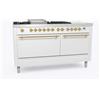 Ilve Cucina P15N da incasso Nostalgie P15FSDQNE3 doppio forno cieco e piano cottura 7 fuochi con fry top e coupe de feu e dua
