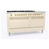 Ilve Cucina P15N da incasso Nostalgie P15SDQNE3 doppio forno cieco e piano cottura 7 fuochi con coupe de feu e dual da 150 cm - IN PROMOZIONE FINO AL 13/07