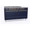 Ilve Cucina P15N da incasso Nostalgie P15SQNE3 doppio forno cieco e piano cottura 7 fuochi con coupe de feu da 150 cm - IN PROMOZIONE FINO AL 13/07