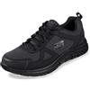 Skechers Track Bucolo, Scarpe running Uomo, Black Leather Mesh Trim, 48.5 EU