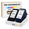 KIT Compatibile rigenerato per Canon Cartuccia d'inchiostro nero e colore PG-545XL CL-546XL