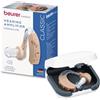 Beurer HA 20 Amplificatore Acustico Singolo, Adattamento Ergonomico dietro l'orecchio, Amplificazione rumori, Volume Regolabile, 3 accessori per l'adattamento personalizzato al canale auricolare