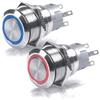 Pulsante luminoso inox