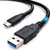 Waytex 11650 Cavo USB C 3.1 a USB A 3.0 Maschio Lunghezza 1.00m Colore Nero