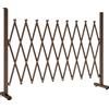 Outsunny Recinzione per Giardino a Larghezza Regolabile, in Metallo e Alluminio, 250x31x103.5 cm, Marrone | Aosom Italy