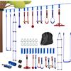 AIYAPLAY 6 Kit Zip Line per Bambini, Capacità di 50 kg, 3-6 Anni, Borsa per il Trasporto, Blu