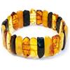 ILikeAmber.com Bracciale da donna in ambra baltica - 100% ambra baltica - perle di ambra lucidate - braccialetti in ambra - perle di ambra reale - anti stress