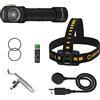 Armytek Wizard C2 Pro Nichia LED luce bianca calda torcia frontale magnetica USB multifunzione