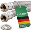 H2O-Flex Tubo corazzato 3/4ÜM x 3/4ÜM (DN19) - 2,00m / 2.000mm