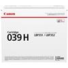 Canon 039h cartuccia toner 1 pz originale nero