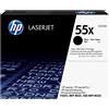 Hp cartuccia toner originale nero ad alta capacità laserjet 55x