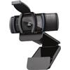Logitech c920s hd pro webcam, videochiamata full hd 1080p/30fps, audio stereo chiaro, correzione luce hd, privacy shutter, per skype, zoom, facetime, hangouts, pc/mac/laptop/tablet/xbox, nero