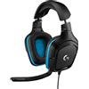 Logitech g 981-000770 cuffia e auricolare cablato a padiglione gaming nero, blu