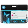 Hp cartuccia di inchiostro magenta designjet 738 da 130 ml