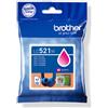 Brother lc521m cartuccia d'inchiostro 1 pz originale magenta