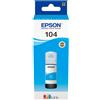 Epson 104 ecotank cyan ink bottle