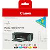 Canon 5 cartucce d'inchiostro multipack pgi-72 mbk/c/m/y/r