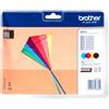 Brother lc223valbpdr cartuccia d'inchiostro 4 pz originale nero, ciano, magenta, giallo