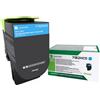 Lexmark 71b2hc0 cartuccia toner 1 pz originale ciano