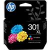 Hp cartuccia originale inchiostro tricromia ad alta capacità 301xl