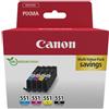 Canon 6509b015 cartuccia d'inchiostro 1 pz originale nero, ciano, magenta, giallo