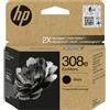 Hp cartuccia di inchiostro nero originale evomore 308e