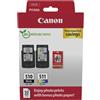 Canon 2970b017 cartuccia d'inchiostro 2 pz originale nero, ciano, magenta, giallo