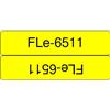 Brother fle-6511 nastro per etichettatrice nero su giallo